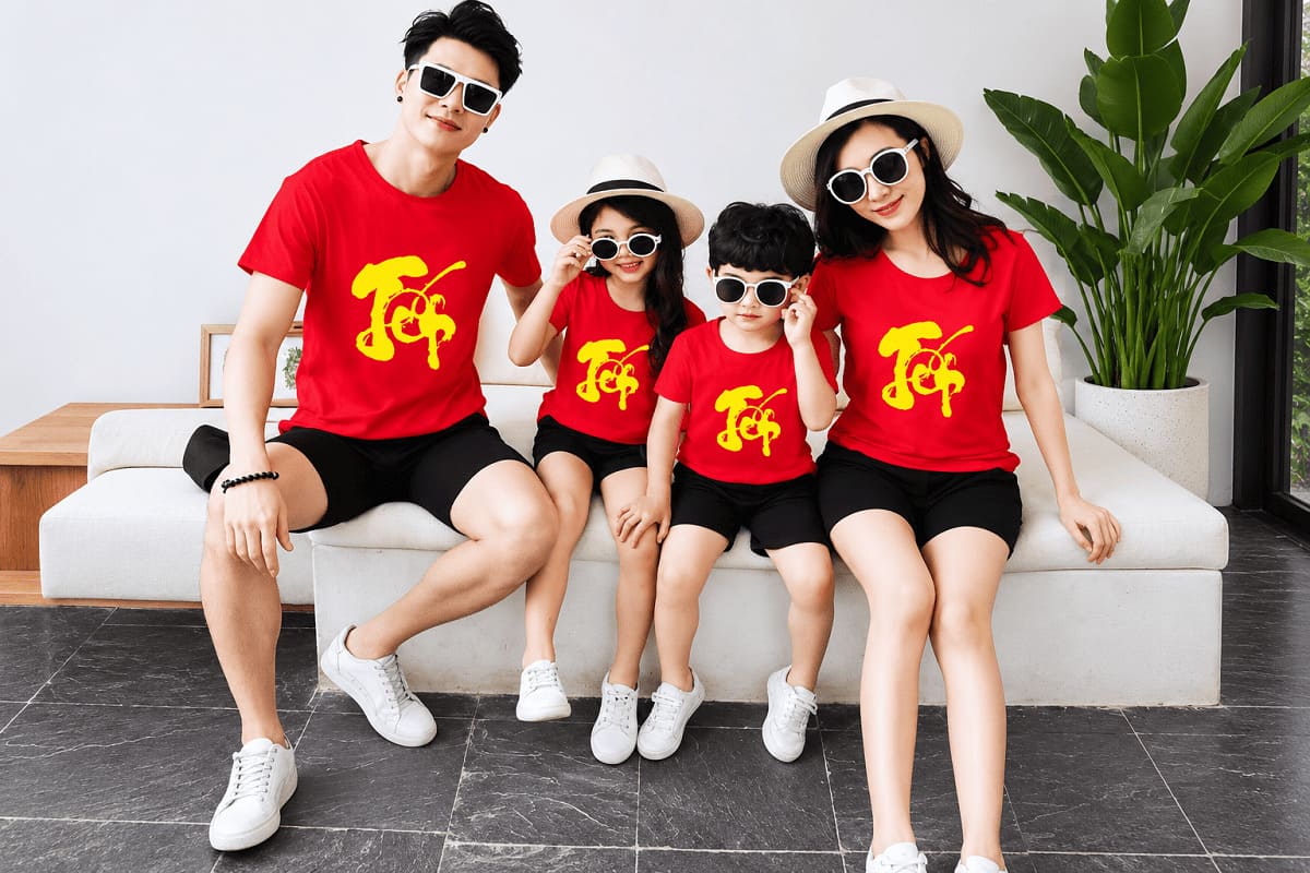 Mẫu đồng phục gia đình tết đẹp ý nghĩa cho mọi lứa tuổi 2027