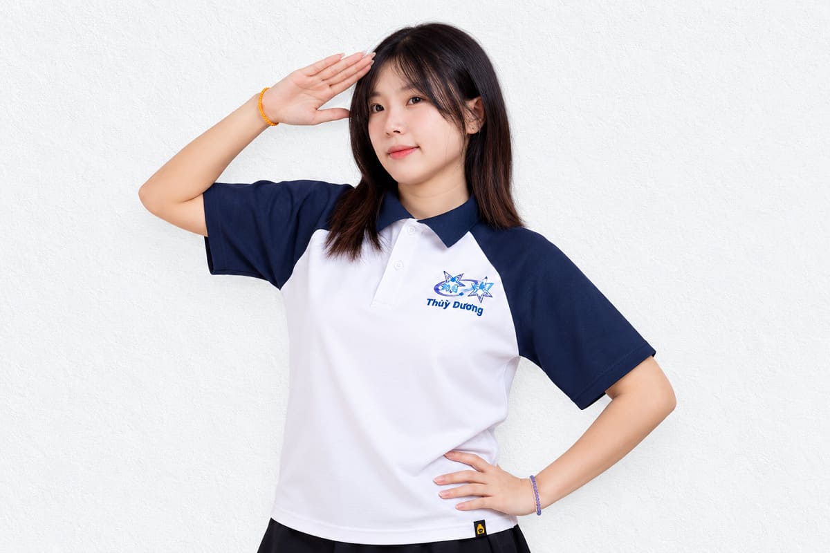 Thêu tên áo lớp thường được áp dụng cho tên ngắn