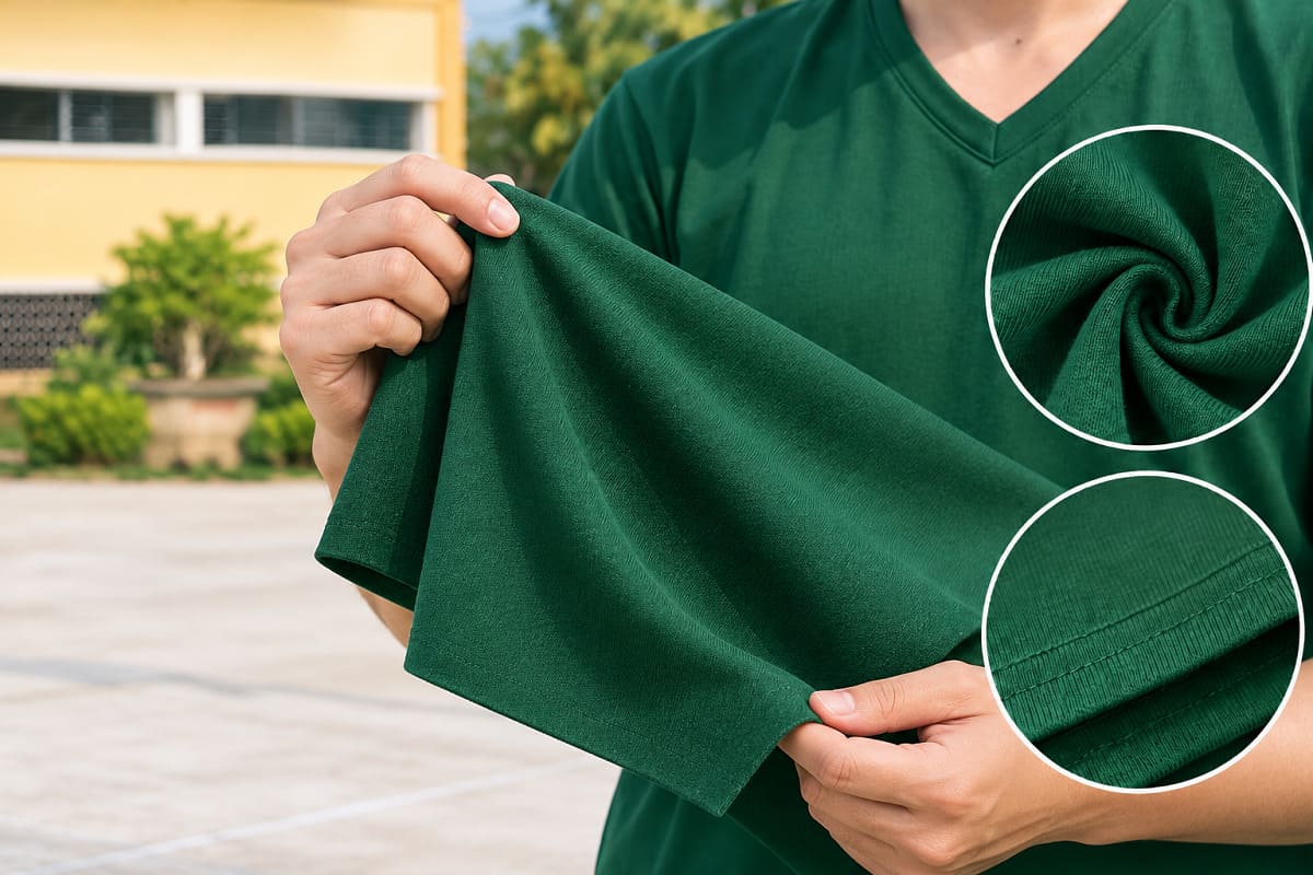 Khi đặt may đồng phục Học viện Quân y cần chú ý đến chất liệu