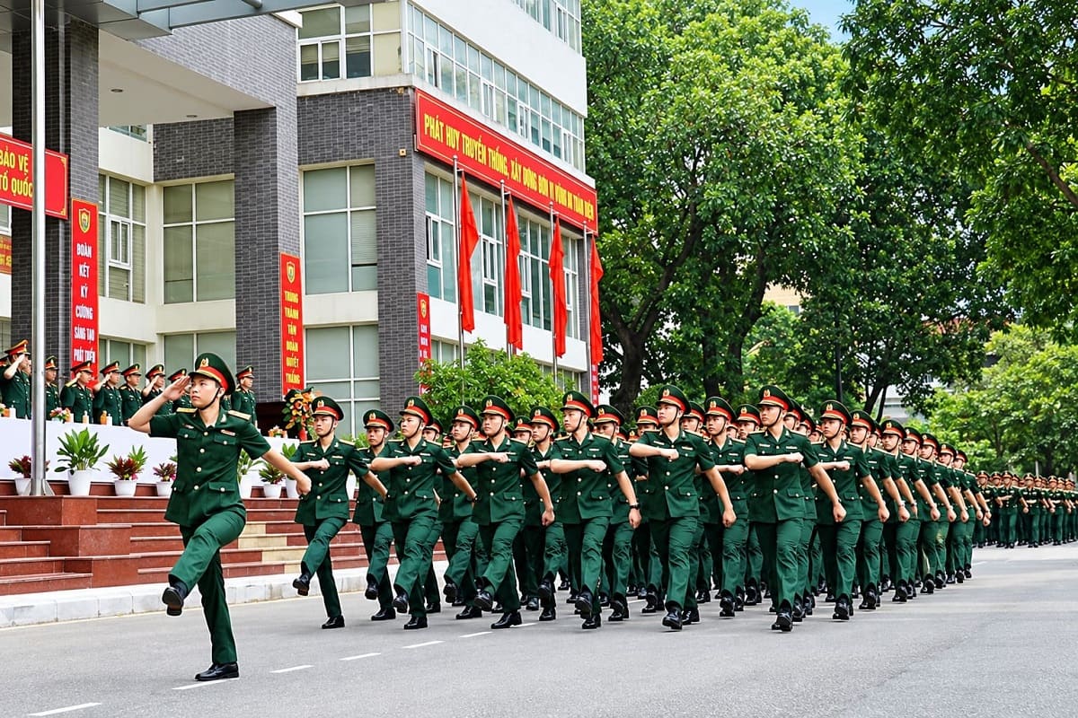 Lễ phục Học viện Quân y trang trọng, chỉn chu, thể hiện kỷ luật quân đội