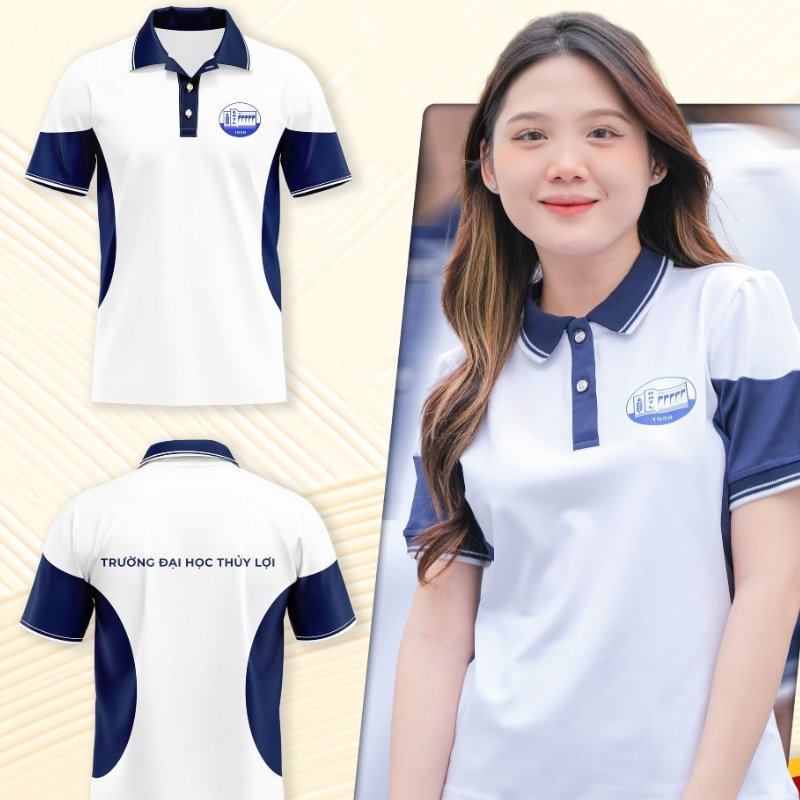 Logo, màu sắc và họa tiết góp phần tạo nét riêng cho đồng phục Đại học Thủy Lợi