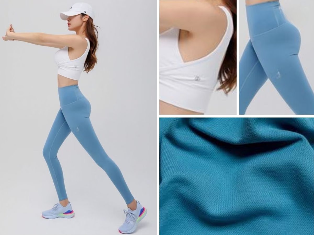 Một số chất liệu may áo đồng phục yoga phổ biến với đặc tính mềm mại, co giãn và thoáng khí